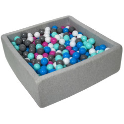 Bällebad Ballpool Kugelbad Bällchenbad Kinder-Pool mit 450 Bällen/90x90cm